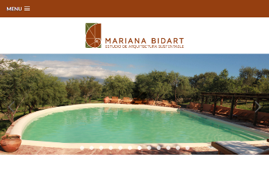 Desarrollo Sitio web de Mariana Bidart.